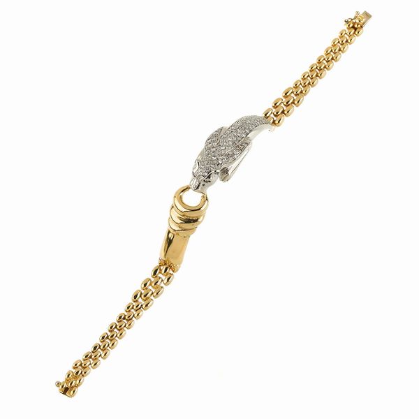 BRACCIALE A FORMA DI PANTERA  - Asta GIOIELLI - Associazione Nazionale - Case d'Asta italiane