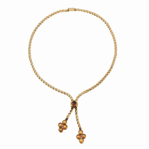 COLLANA CON QUARZI CITRINI  - Asta GIOIELLI - Associazione Nazionale - Case d'Asta italiane