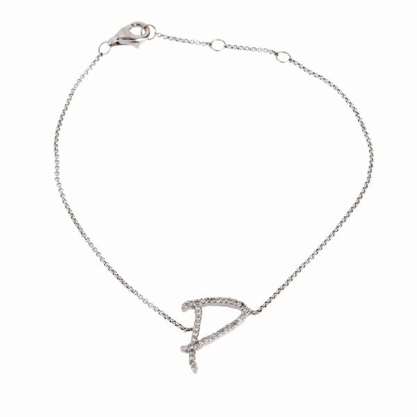 BRACCIALE CON INIZIALE  - Asta GIOIELLI - Associazione Nazionale - Case d'Asta italiane