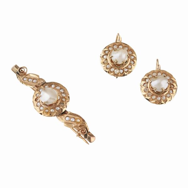 DEMI PARURE CON PERLE  - Asta GIOIELLI - Associazione Nazionale - Case d'Asta italiane