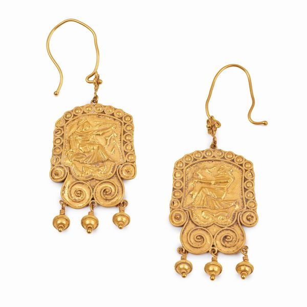 PAIO DI LUNGHI ORECCHINI PENDENTI  - Asta GIOIELLI - Associazione Nazionale - Case d'Asta italiane