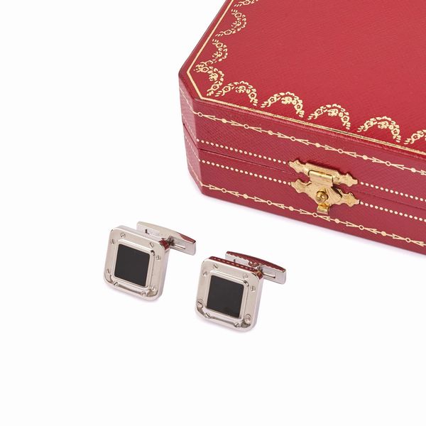 CARTIER : CARTIER SANTOS PAIO DI GEMELLI  - Asta GIOIELLI - Associazione Nazionale - Case d'Asta italiane