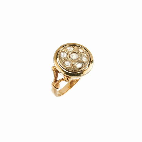 ANELLO CHEVALIER CON DIAMANTI  - Asta GIOIELLI - Associazione Nazionale - Case d'Asta italiane