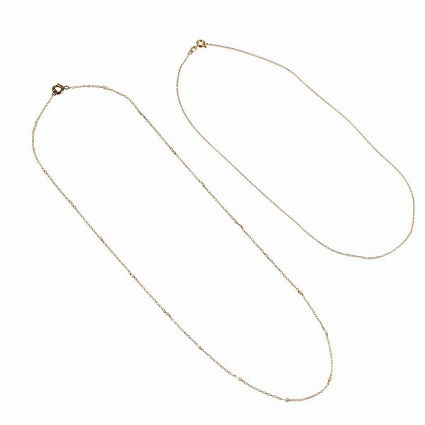 DUE COLLANE A CATENA  - Asta GIOIELLI - Associazione Nazionale - Case d'Asta italiane