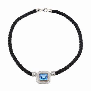 Massoni - MASSONI COLLANA CON PIETRA SINTETICA E DIAMANTI