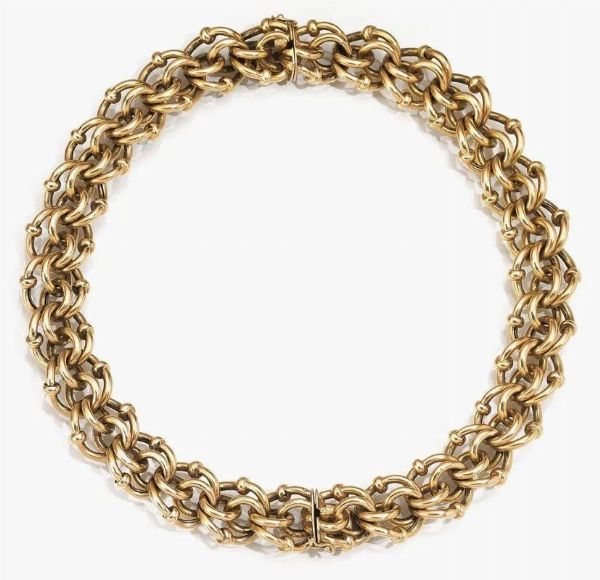 Coppia di bracciali in oro giallo  - Asta VINTAGE: BORSE E ACCESSORI DI HERMES, LOUIS VUITTON E ALTRE GRANDI MAISON - Associazione Nazionale - Case d'Asta italiane