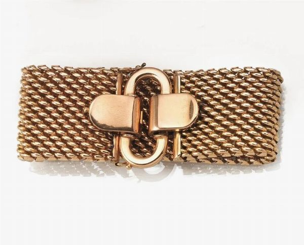Bracciale in oro rosa  - Asta VINTAGE: BORSE E ACCESSORI DI HERMES, LOUIS VUITTON E ALTRE GRANDI MAISON - Associazione Nazionale - Case d'Asta italiane