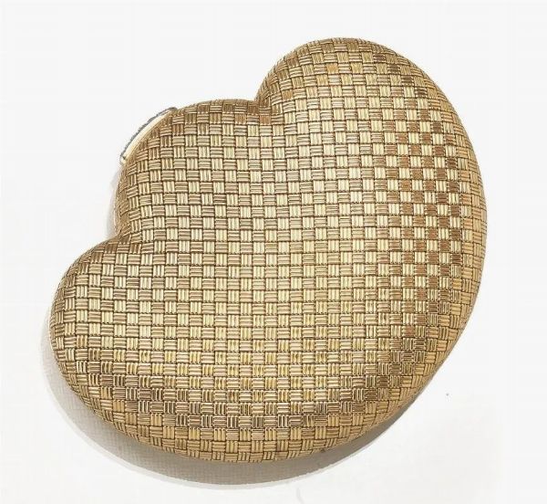 Scatola portacipria in oro giallo e diamanti  - Asta VINTAGE: BORSE E ACCESSORI DI HERMES, LOUIS VUITTON E ALTRE GRANDI MAISON - Associazione Nazionale - Case d'Asta italiane