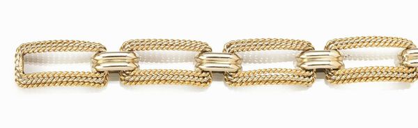 Bracciale, Weingrill, in oro giallo, oro bianco e oro rosa&nbsp;  - Asta VINTAGE: BORSE E ACCESSORI DI HERMES, LOUIS VUITTON E ALTRE GRANDI MAISON - Associazione Nazionale - Case d'Asta italiane