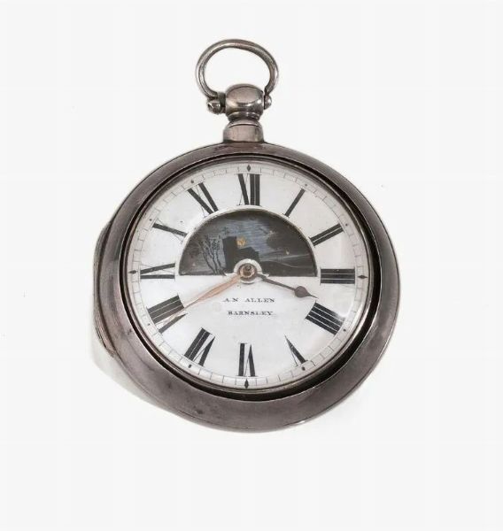 OROLOGIO DA TASCA, ALLEN & BARNSLEY, 1816 CIRCA, IN ARGENTO  - Asta VINTAGE: BORSE E ACCESSORI DI HERMES, LOUIS VUITTON E ALTRE GRANDI MAISON - Associazione Nazionale - Case d'Asta italiane