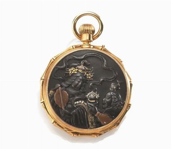 OROLOGIO DA TASCA MAISON LE COINTE, H. CHAISEL, PARIS, FINE SEC. XIX, IN ORO GIALLO 18 KT  - Asta VINTAGE: BORSE E ACCESSORI DI HERMES, LOUIS VUITTON E ALTRE GRANDI MAISON - Associazione Nazionale - Case d'Asta italiane