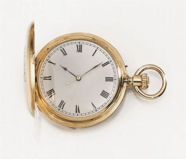 OROLOGIO DA TASCA ROSSELS & FILS, GENEVE, CASSA N. 91'834, 1870 CIRCA, IN ORO GIALLO 18 KT  - Asta VINTAGE: BORSE E ACCESSORI DI HERMES, LOUIS VUITTON E ALTRE GRANDI MAISON - Associazione Nazionale - Case d'Asta italiane