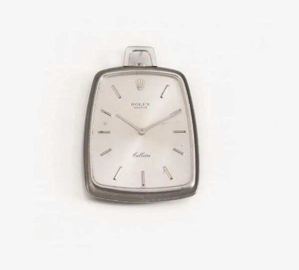 OROLOGIO DA TASCA ROLEX CELLINI REF. 3728, IN ORO BIANCO  - Asta VINTAGE: BORSE E ACCESSORI DI HERMES, LOUIS VUITTON E ALTRE GRANDI MAISON - Associazione Nazionale - Case d'Asta italiane