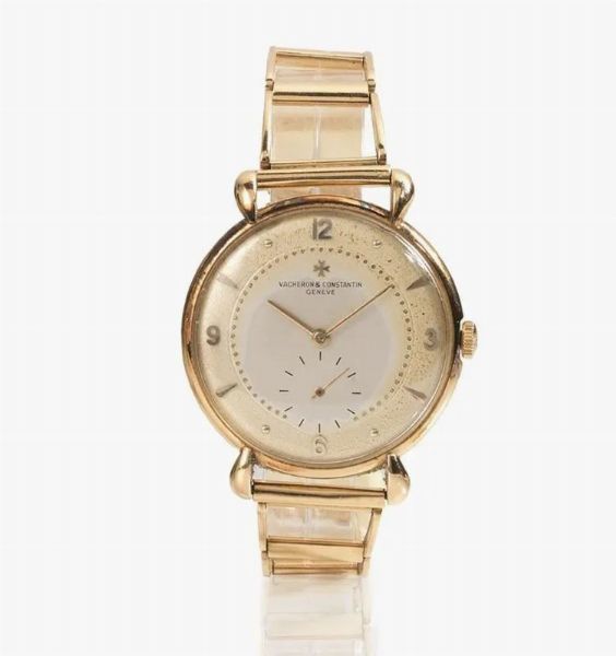 OROLOGIO DA POLSO VACHERON & CONSTANTIN, ANNI '50, IN ORO ROSA 18 KT  - Asta VINTAGE: BORSE E ACCESSORI DI HERMES, LOUIS VUITTON E ALTRE GRANDI MAISON - Associazione Nazionale - Case d'Asta italiane