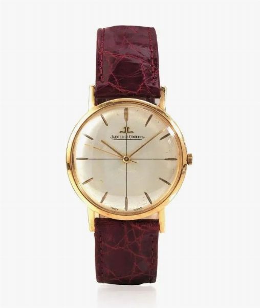 OROLOGIO DA POLSO JAEGER LE COULTRE, REF. 2285, 1'459'028, ANNI '60, IN ORO GIALLO 18 KT  - Asta VINTAGE: BORSE E ACCESSORI DI HERMES, LOUIS VUITTON E ALTRE GRANDI MAISON - Associazione Nazionale - Case d'Asta italiane