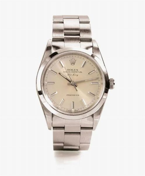 OROLOGIO DA POLSO ROLEX OYSTER PERPETUAL AIR KING PRECISION, REF. 14000, SERIALE N. T341573, 1996 CIRCA, IN ACCIAIO  - Asta VINTAGE: BORSE E ACCESSORI DI HERMES, LOUIS VUITTON E ALTRE GRANDI MAISON - Associazione Nazionale - Case d'Asta italiane
