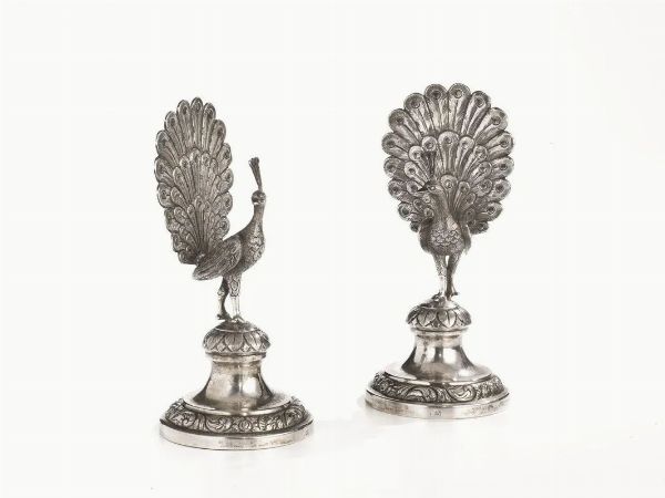 COPPIA DI PORTA STECCHINI, ITALIA MERIDIONALE, SEC. XIX  - Asta VINTAGE: BORSE E ACCESSORI DI HERMES, LOUIS VUITTON E ALTRE GRANDI MAISON - Associazione Nazionale - Case d'Asta italiane