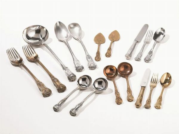 SERVITO DI POSATE, LONDRA, SEC. XIX  - Asta VINTAGE: BORSE E ACCESSORI DI HERMES, LOUIS VUITTON E ALTRE GRANDI MAISON - Associazione Nazionale - Case d'Asta italiane