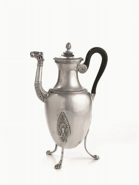 CAFFETTIERA PARIGI, PRIMA META' SEC. XIX  - Asta VINTAGE: BORSE E ACCESSORI DI HERMES, LOUIS VUITTON E ALTRE GRANDI MAISON - Associazione Nazionale - Case d'Asta italiane