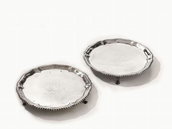 COPPIA DI PICCOLI SALVER, LONDRA 1767&nbsp;  - Asta VINTAGE: BORSE E ACCESSORI DI HERMES, LOUIS VUITTON E ALTRE GRANDI MAISON - Associazione Nazionale - Case d'Asta italiane