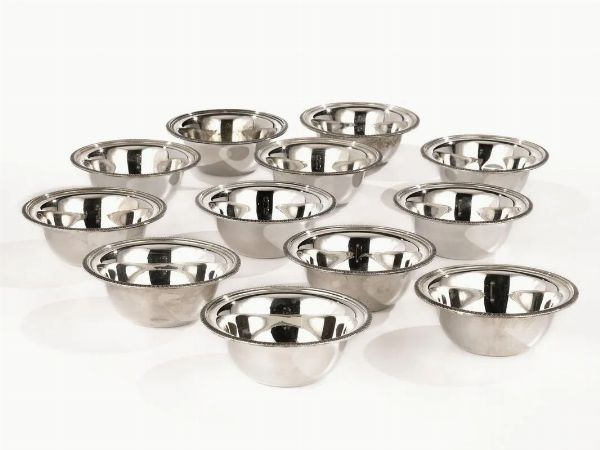 DODICI COPPETTE LAVADITA, SEC. XX  - Asta VINTAGE: BORSE E ACCESSORI DI HERMES, LOUIS VUITTON E ALTRE GRANDI MAISON - Associazione Nazionale - Case d'Asta italiane