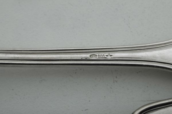 Servizio di posate. Argenteria veneta del XX secolo, argentiere Rino Greggio, Padova  - Asta Argenti e Icone - Associazione Nazionale - Case d'Asta italiane