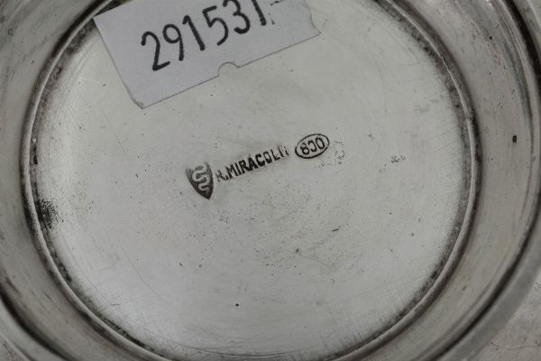 Servizio da t e caff. Argenteria milanese del XX secolo, Argentiere Miracoli  - Asta Argenti e Icone - Associazione Nazionale - Case d'Asta italiane