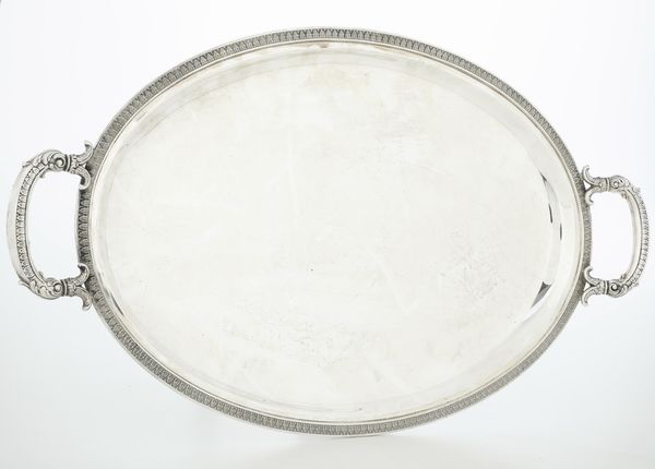 Vassoio. Argenteria italiana del XX secolo, argentiere Gianni Pietrasanta, Alessandria  - Asta Argenti e Icone - Associazione Nazionale - Case d'Asta italiane