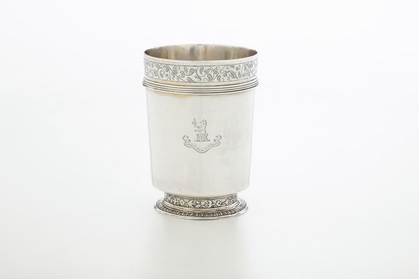 Mug. Londra 1840 e bicchiere, Londra 1901  - Asta Argenti e Icone - Associazione Nazionale - Case d'Asta italiane