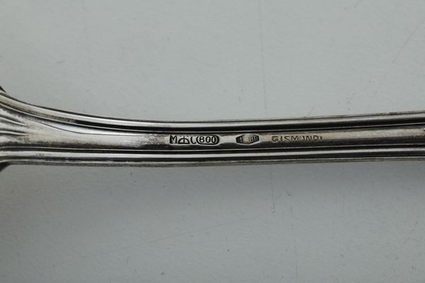 Servizio da dolce. Argenteria italiana del XX secolo, argentiere Clementi, Bologna  - Asta Argenti e Icone - Associazione Nazionale - Case d'Asta italiane