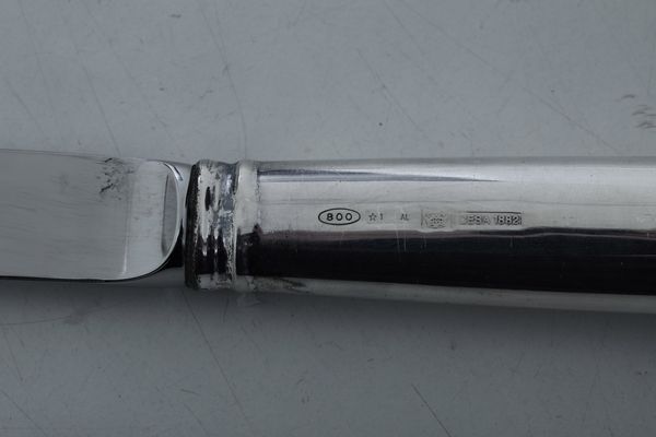 Set di sei posate. Argenteria italiana del XX secolo, argentiere Cesa, Alessandria  - Asta Argenti e Icone - Associazione Nazionale - Case d'Asta italiane