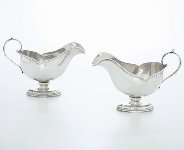 Coppia di salsiere. Argenteria italiana del XX secolo, argentiere Pampaloni, Firenze  - Asta Argenti e Icone - Associazione Nazionale - Case d'Asta italiane