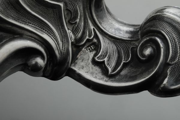 Coppia di portacandele. Germania XX secolo, argentiere CD (non identificato)  - Asta Argenti e Icone - Associazione Nazionale - Case d'Asta italiane