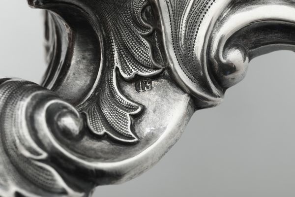 Coppia di portacandele. Germania XX secolo, argentiere CD (non identificato)  - Asta Argenti e Icone - Associazione Nazionale - Case d'Asta italiane