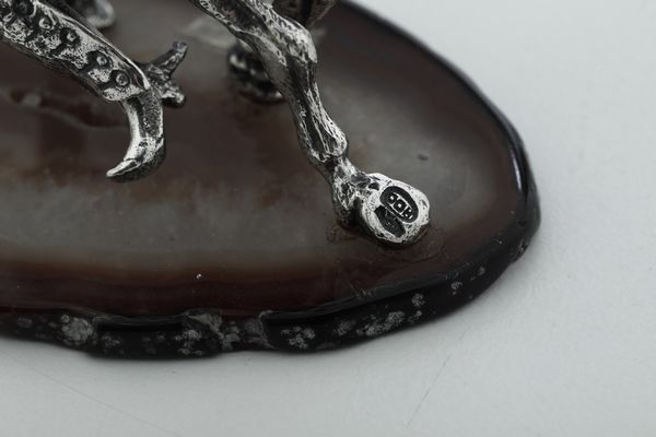 Suonatore di cornamusa e Don Chisciotte. Argenteria italiana del XX secolo  - Asta Argenti e Icone - Associazione Nazionale - Case d'Asta italiane