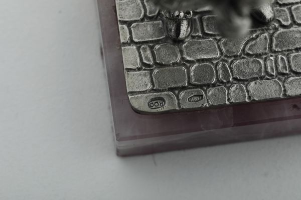 Suonatore di cornamusa e Don Chisciotte. Argenteria italiana del XX secolo  - Asta Argenti e Icone - Associazione Nazionale - Case d'Asta italiane