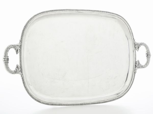 Vassoio biansato. Argenteria italiana del XX secolo, argentiere Castaudi & Gautero, Vercelli  - Asta Argenti e Icone - Associazione Nazionale - Case d'Asta italiane