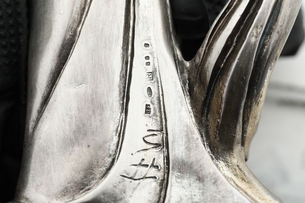 Lotto di 4 sculture ricoperte in argento. Differenti argenterie italiane del XX secolo  - Asta Argenti e Icone - Associazione Nazionale - Case d'Asta italiane