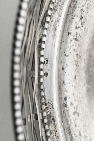 Cestino centrotavola. Argenteria italiana del XX secolo, argentiere Cesa, Alessandria  - Asta Argenti e Icone - Associazione Nazionale - Case d'Asta italiane