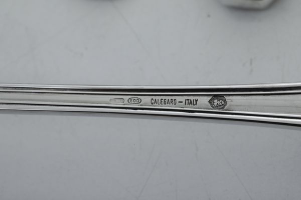 Servizio di posate. Argenteria italiana del XX secolo, argentiere Manlio Bragagnolo, Padova  - Asta Argenti e Icone - Associazione Nazionale - Case d'Asta italiane