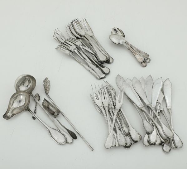 Lotto misto di posate. Varie manifatture italiane del XX secolo  - Asta Argenti e Icone - Associazione Nazionale - Case d'Asta italiane