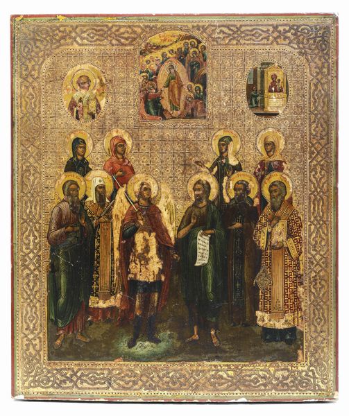 Icona. Russia fine XIX secolo  - Asta Argenti e Icone - Associazione Nazionale - Case d'Asta italiane