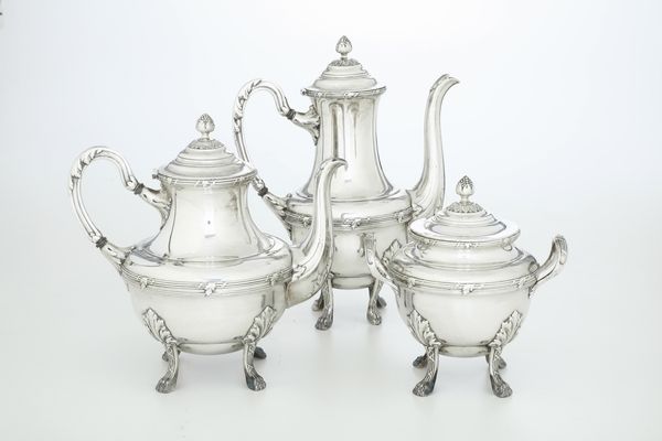 Servizio in metallo argentato. Francia XX secolo  - Asta Argenti e Icone - Associazione Nazionale - Case d'Asta italiane