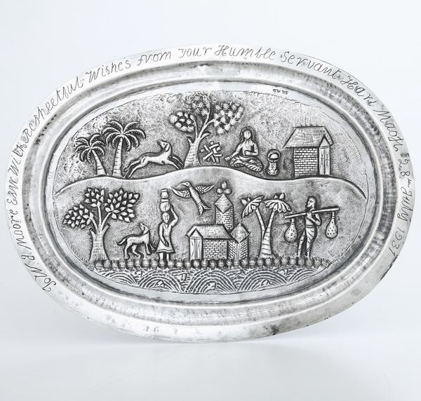 Vassoio in metallo argentato. Germania XX secolo  - Asta Argenti e Icone - Associazione Nazionale - Case d'Asta italiane