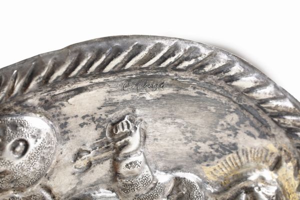 Coppia di targhe, marchi ad imitazione dell'argenteria russa del XIX-XX secolo  - Asta Argenti e Icone - Associazione Nazionale - Case d'Asta italiane