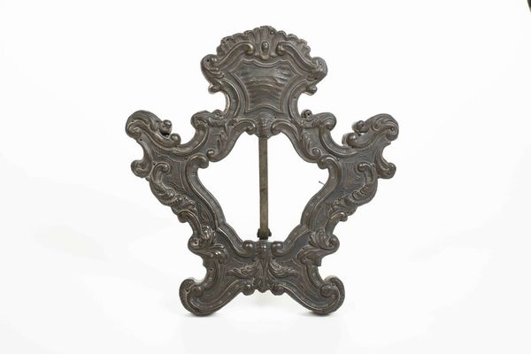 Cartagloria in metallo argentato  - Asta Argenti e Icone - Associazione Nazionale - Case d'Asta italiane