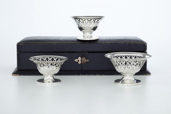 Tre cestini, Birmingham, 1910  - Asta Argenti e Icone - Associazione Nazionale - Case d'Asta italiane