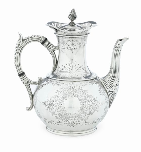 Teiera. Birmingham 1904, argentiere Elkington & Co.  - Asta Argenti e Icone - Associazione Nazionale - Case d'Asta italiane