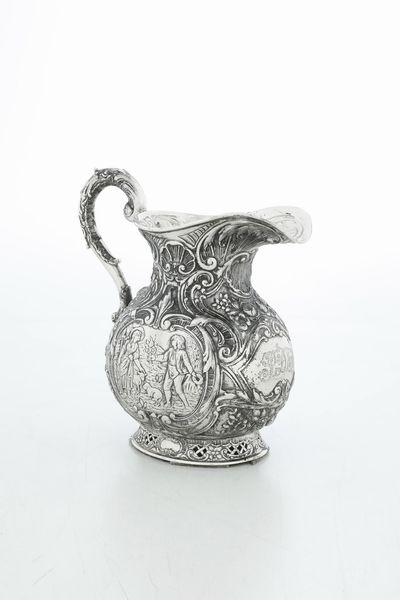 Brocca. Manifattura europea (Paesi Bassi ?) XIX-XX secolo  - Asta Argenti e Icone - Associazione Nazionale - Case d'Asta italiane