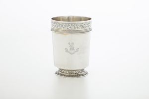 Mug. Londra 1840 e bicchiere, Londra 1901  - Asta Argenti e Icone - Associazione Nazionale - Case d'Asta italiane